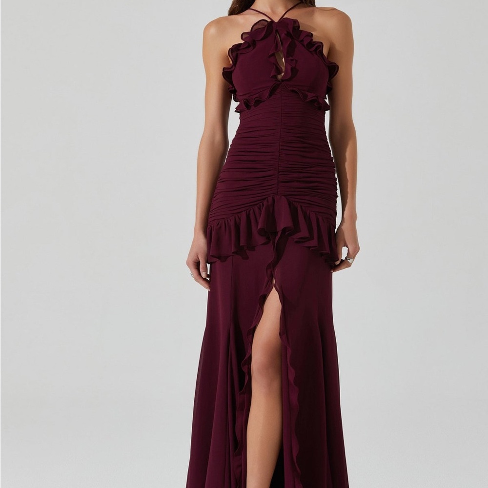 NWT ASTR Sandora Ruffle Detail Maxi Dress XS